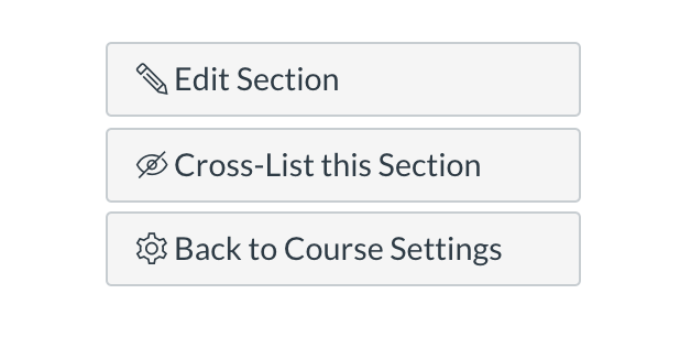 Cross-List Section Button