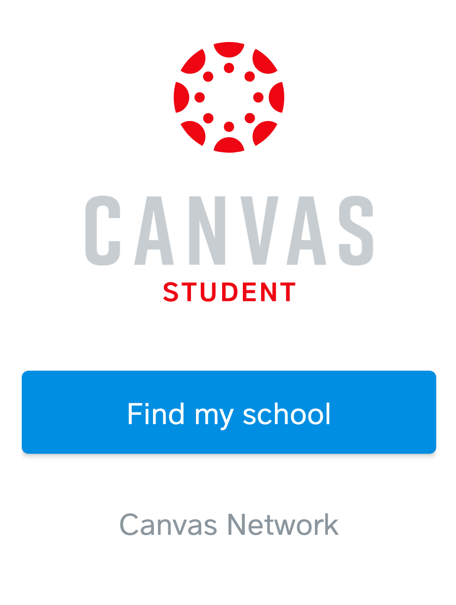 Canvas student splash page.